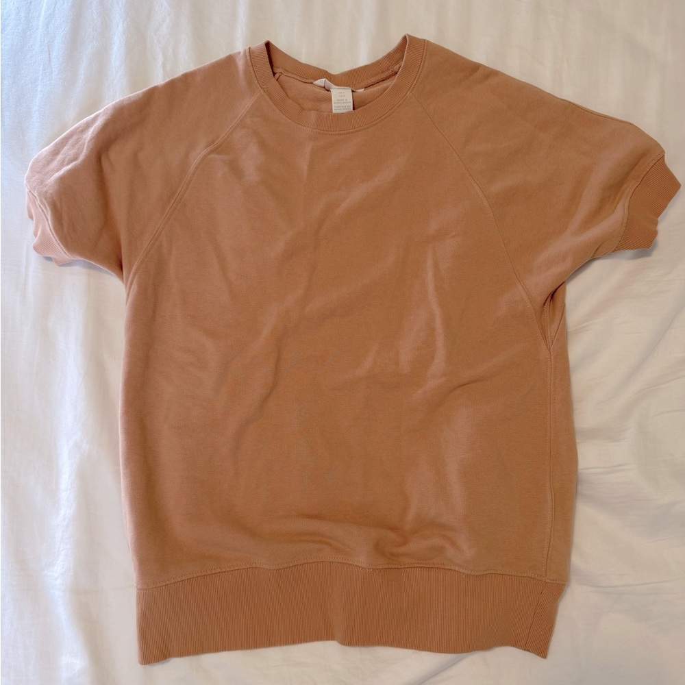 H&M Mama maternity short sleeve sweatshirt - tan